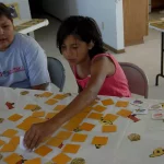 girl playing working memory exercises