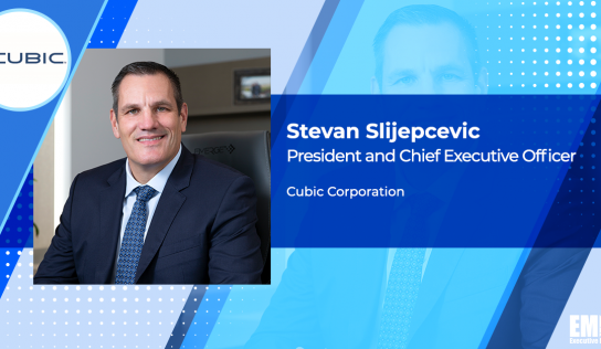 Cubic President, CEO Stevan Slijepcevic Receives 2022 Wash100 Award From Executive Mosaic