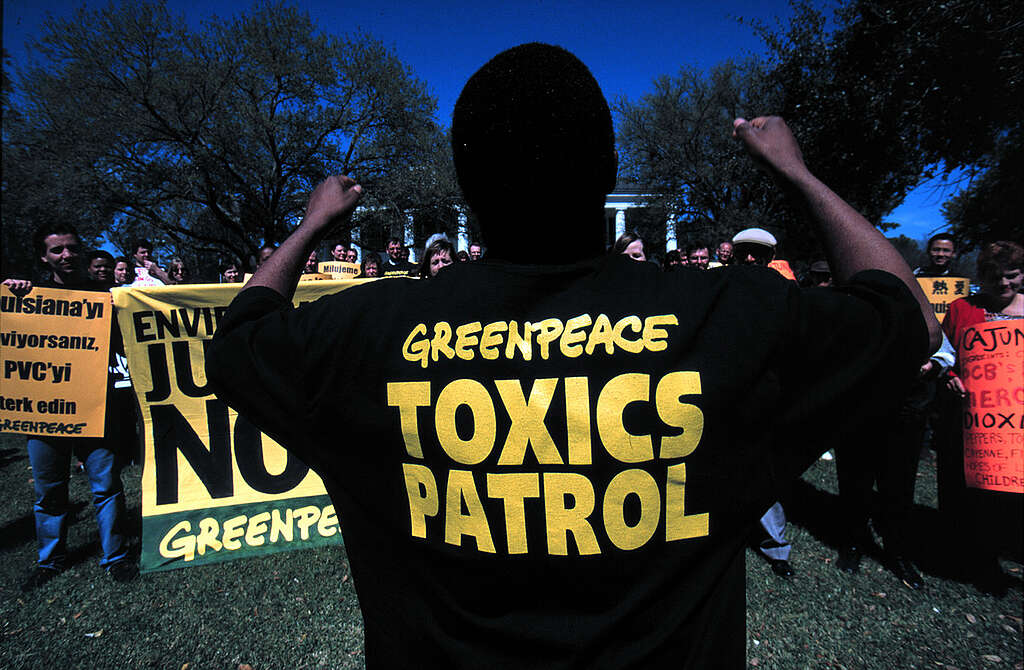 PVC Action in USA Baton Rouge. © Greenpeace / John Novis