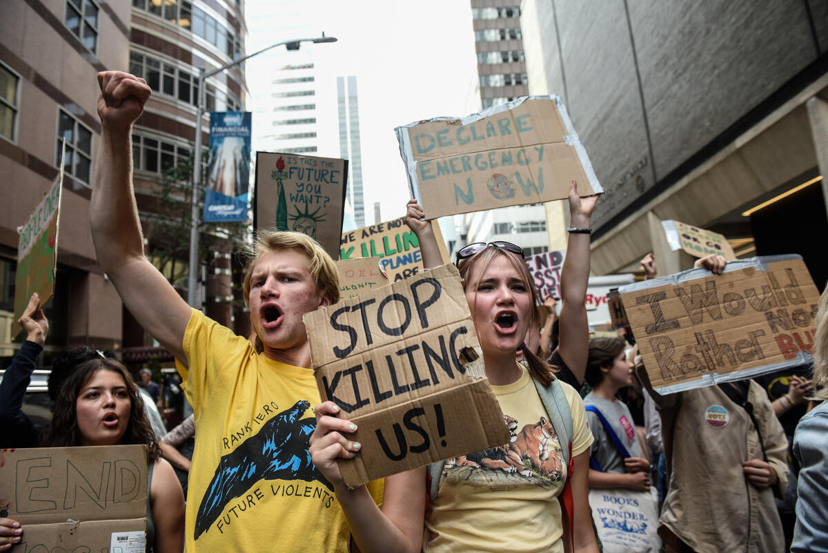 March to End Fossil Fuels in New York City. © Stephanie Keith / Greenpeace