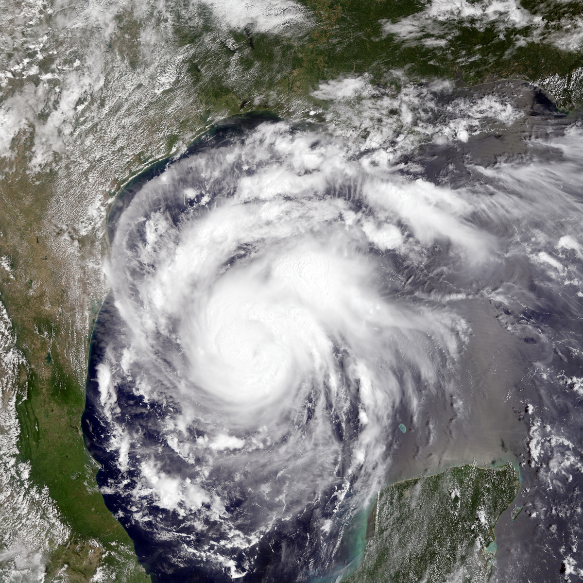 Satellite Image of Hurricane Harvey. © NASA Earth Observatory