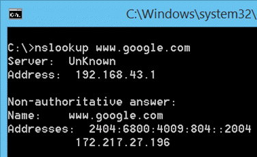 Nslookup