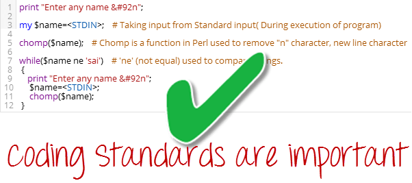 Coding Standards in Perl