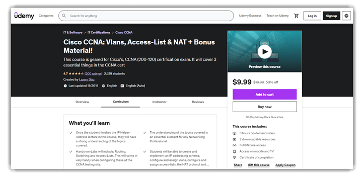 Cisco CCNA: Vlans, Access-List & NAT + Bonus Material!