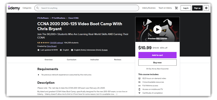 CCNA 2020 200-125 Video Boot Camp