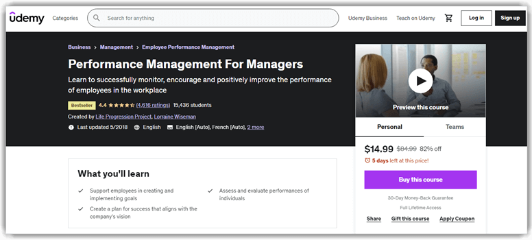 Performance Management for Managers