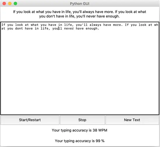 Typing Speed Calculator