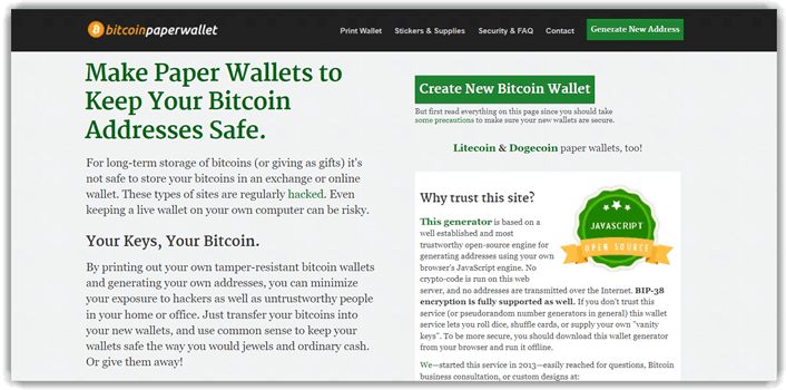 BitcoinPaperWallet