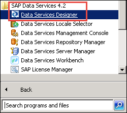 SAP DS (Data Services) in HANA