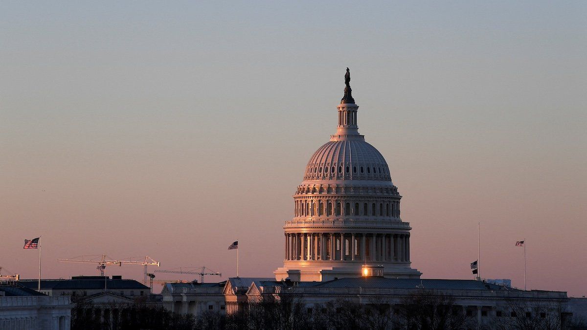 The U.S. Capitol dome is seen in the morning sun in Washington, U.S., March 8, 2023. ​