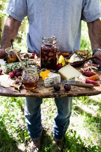 How to make a Killer Summer Cheeseboard (with Pickled Strawberries + Herb Roasted Cherry Tomatoes!) | halfbakedharvest.com @hbharvest