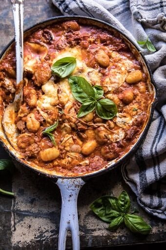 Sunday Night Gnocchi Bolognese Bake | halfbakedharvest.com @hbharvest