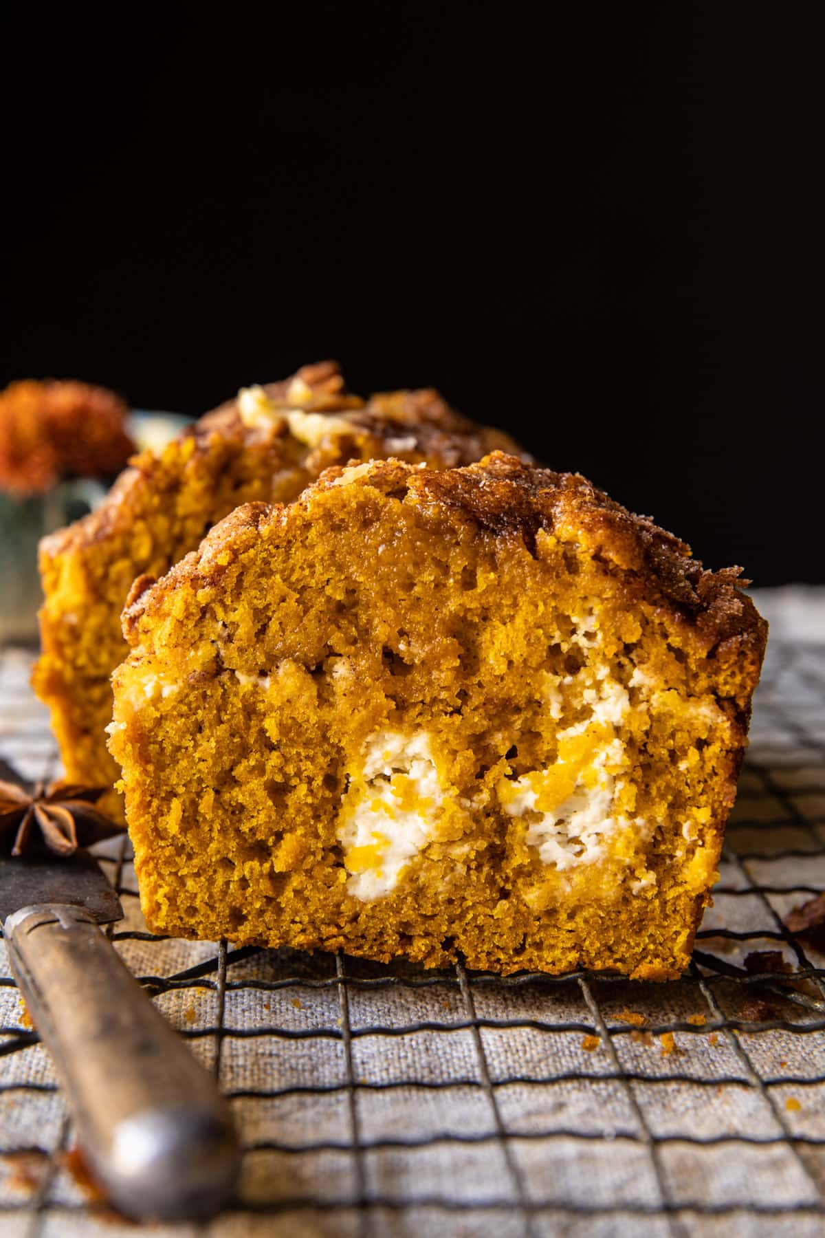 Cream Cheese Swirled Cinnamon Pumpkin Butter Bread | halfbakedharvest.com