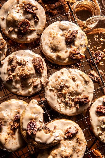 Frosted Butter Pecan Cookies | halfbakedharvest.com