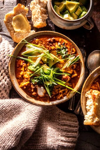 Easy Chipotle Cheddar Beef Chili | halfbakedharvest.com