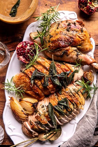 Herb and Butter Roasted Turkey Parts | halfbakedharvest.com