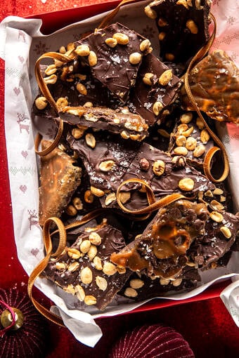 Chocolate Pretzel Toffee | halfbakedharvest.com