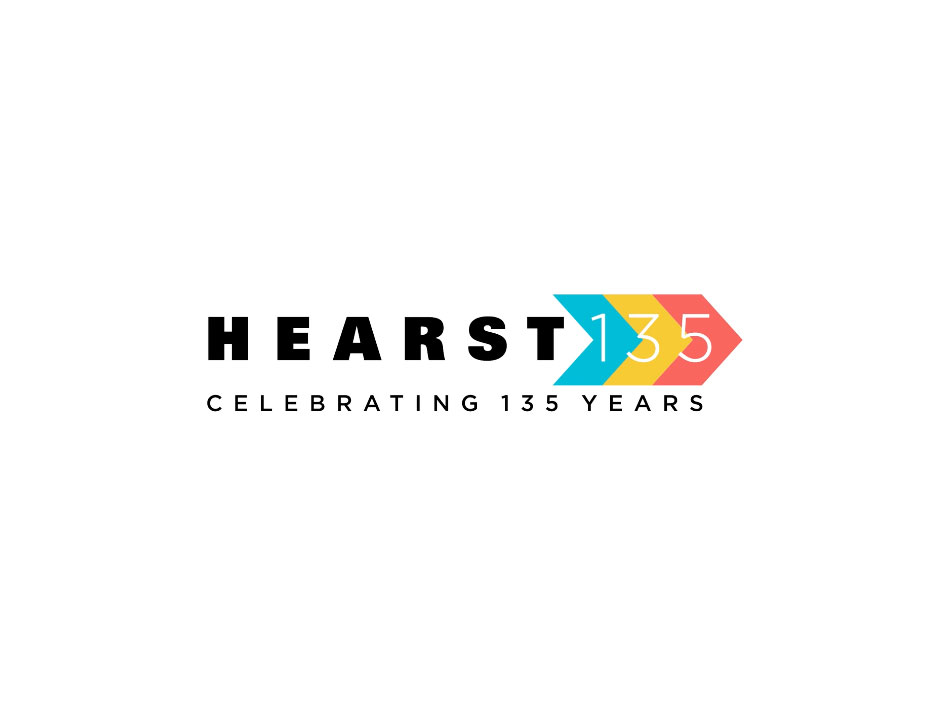 Play button overlayed on Hearst135 logo