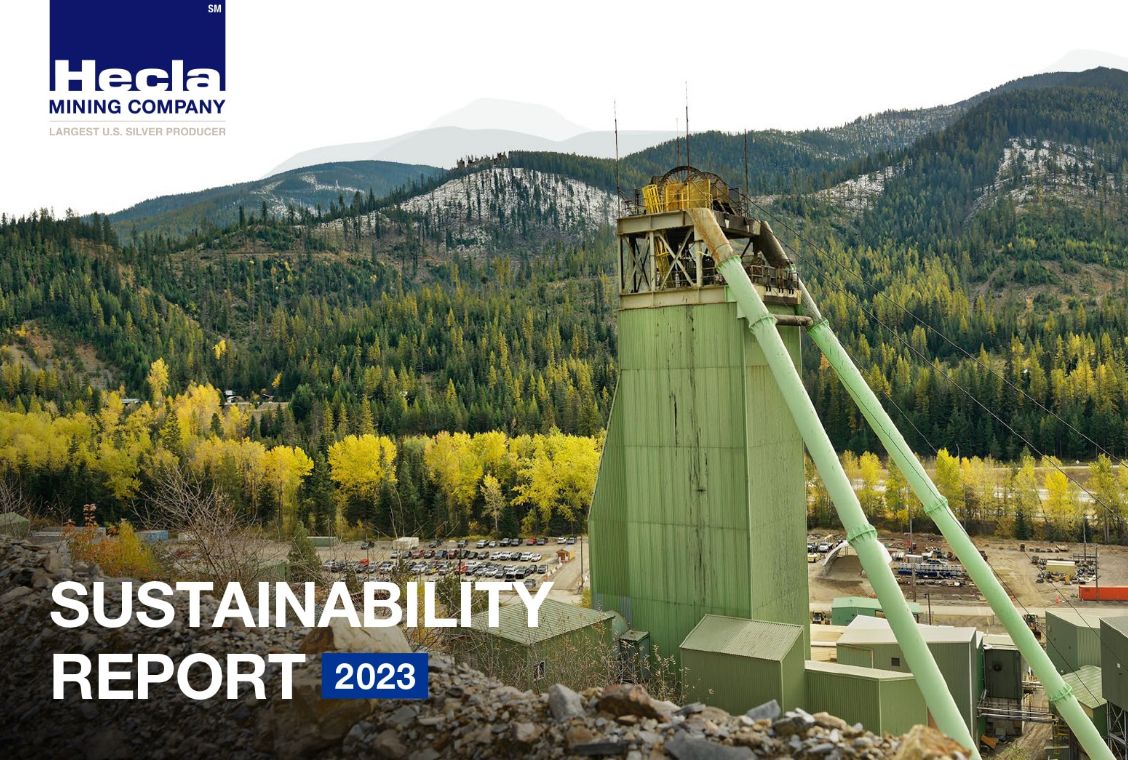 Hecla sustainability report 2023 cover image