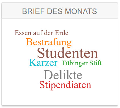 Logo Brief des Monats, Projekt Theologenbriefwechsel