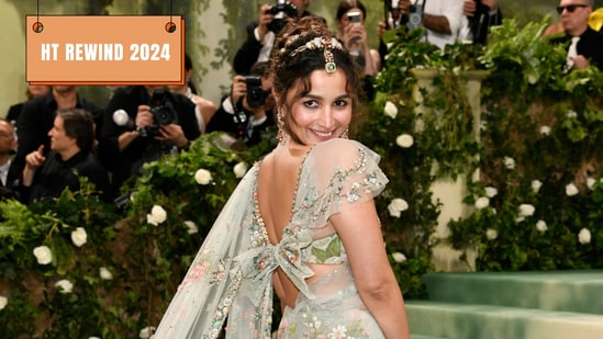 Alia Bhatt, at the 2024 Met Gala in a Sabyasachi saree, served one of the best celebrity red carpet looks of 2024. 