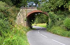 Rail bridge on the former line