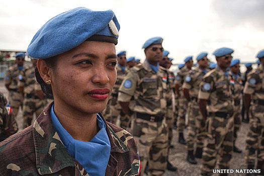 UN peacekeepers in Haiti in 2004