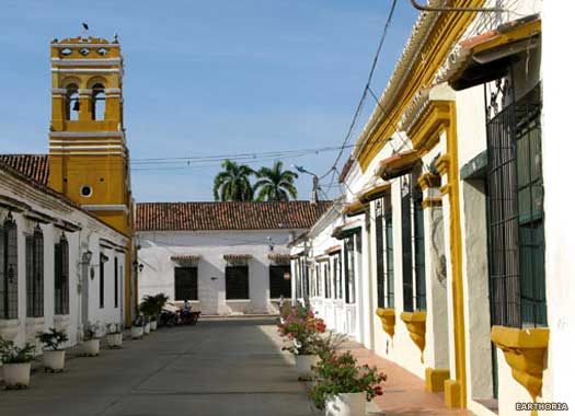 The port of Mompos in Colombia