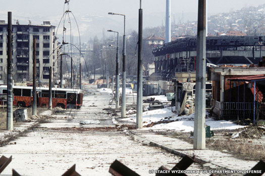 Grbavica, a suburb of Sarajevo