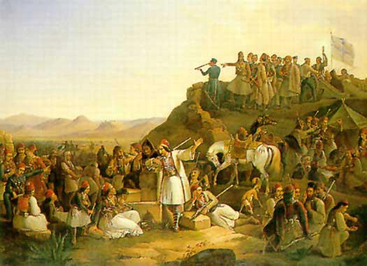 'The Camp of Georgios Karaiskakis' by Theodoros Vryzakis