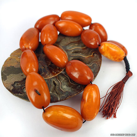 Amber beads