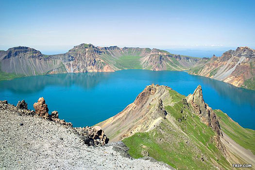 Paektu Mountain, which exploded around AD 946