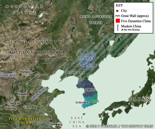 Map of East Asia AD 927