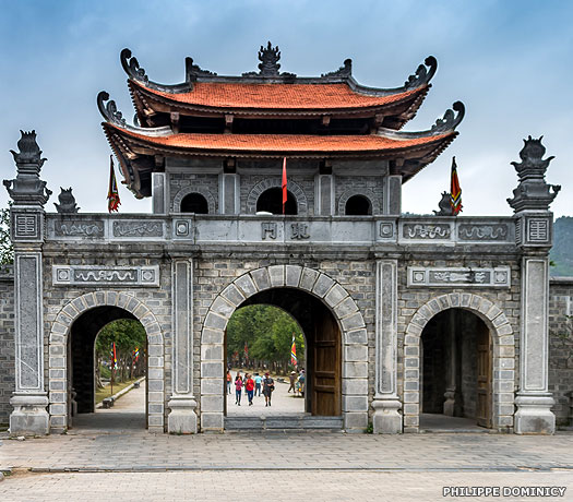 The entrance to a Dinh dynasty temple in Nam Viet