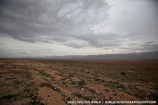 Possible location of Zobah, northern Beqaa