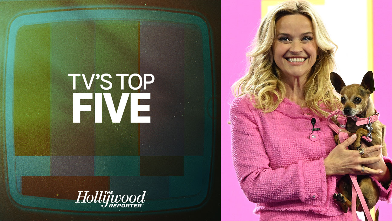 TVs Top Five logo and Reese Witherspoon with 'Bruise' from 'Legally Blonde'