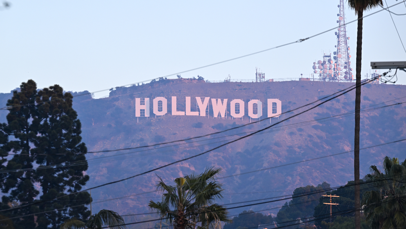 Hollywood sign.