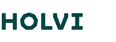 holvi logo in black and white