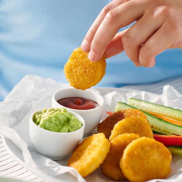 A frozen  SLAGVERK breaded wheat-based pieces