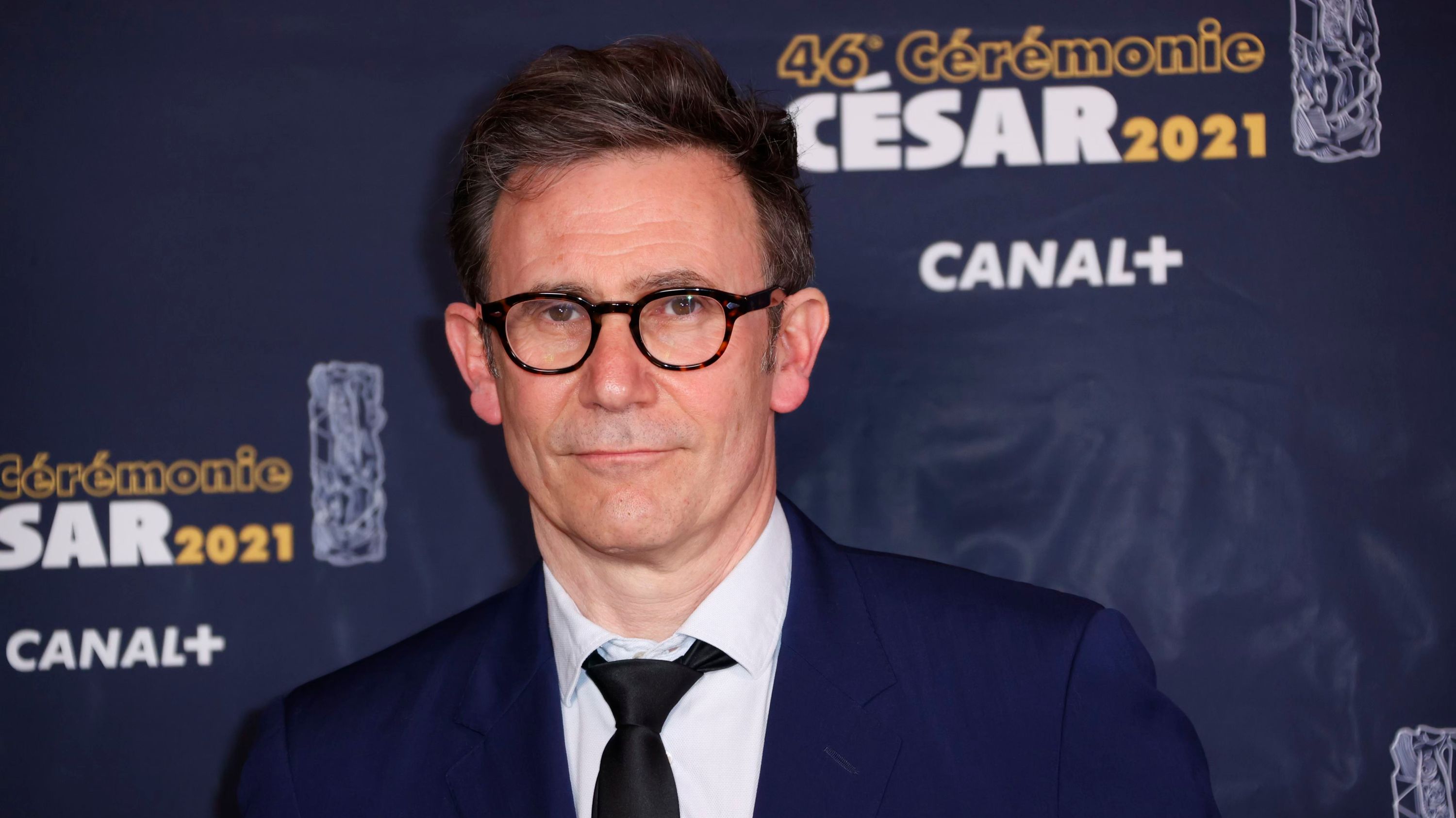 Michel Hazanavicius arriving at the 46th Cesar Film Awards 2021 ceremony at l'Olympia in Paris, on the 12th of march 2021, FRANCE (Sipa via AP Images)