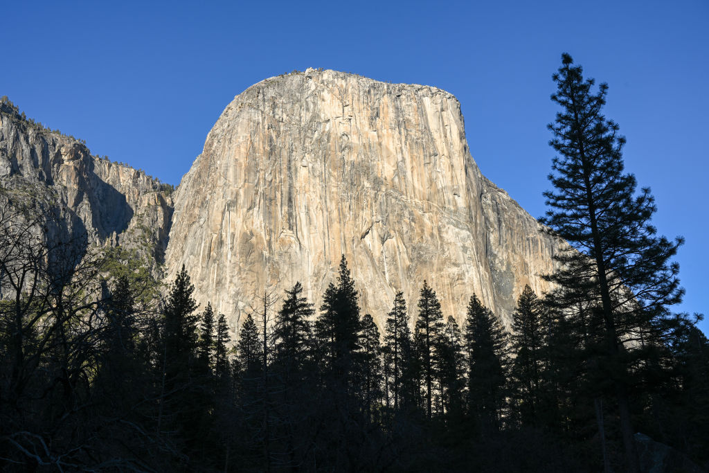 CALIFORNIA, UNITED STATES - DECEMBER 13: A view of El Capitan in Yosemite National Park of California, United States on December 13, 2023. (Photo by Tayfun Coskun/Anadolu via Getty Images)