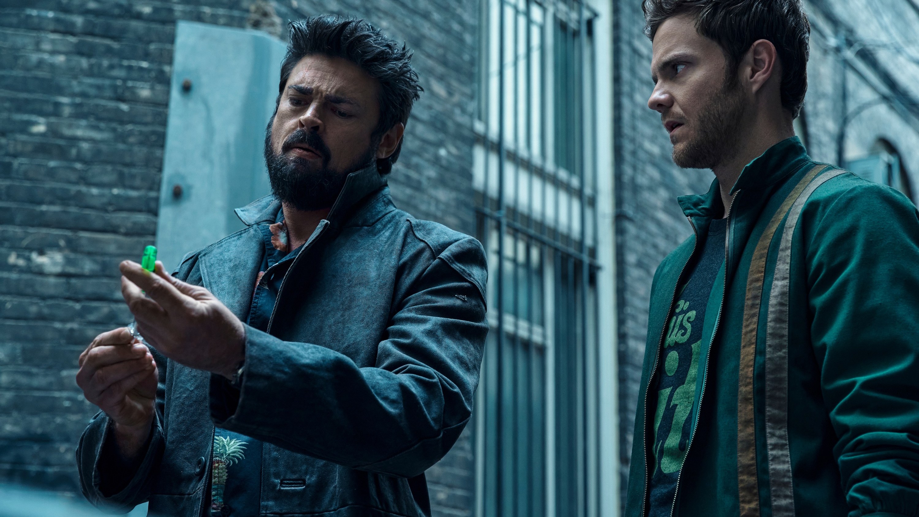 'THE BOYS,' from left: Karl Urban, Jack Quaid, The Last Time to Look On This World Of Lies', (Season 3, ep. 305, aired June 17, 2022). photo: Jasper Savage / ©Amazon / Courtesy Everett Collection