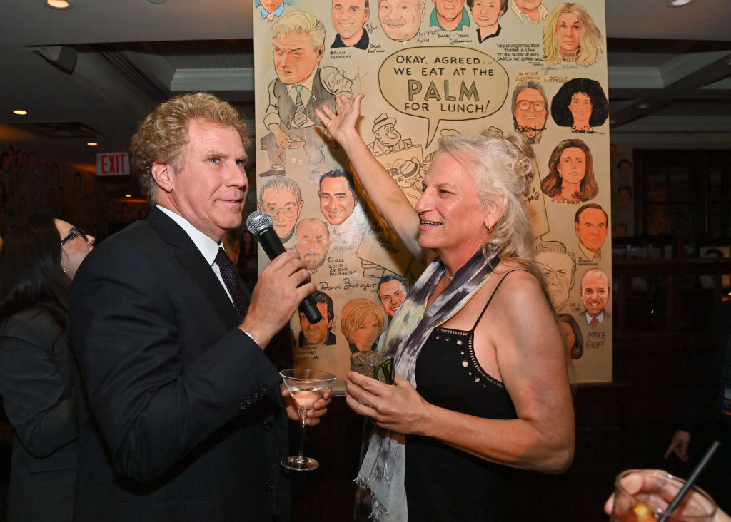 NEW YORK, NEW YORK - SEPTEMBER 24: (L-R) Will Ferrell and Harper Steele attend the Will & Harper NY Special Screening afterparty at The Palm on September 24, 2024 in New York City. (Photo by Roy Rochlin/Getty Images for Netflix)