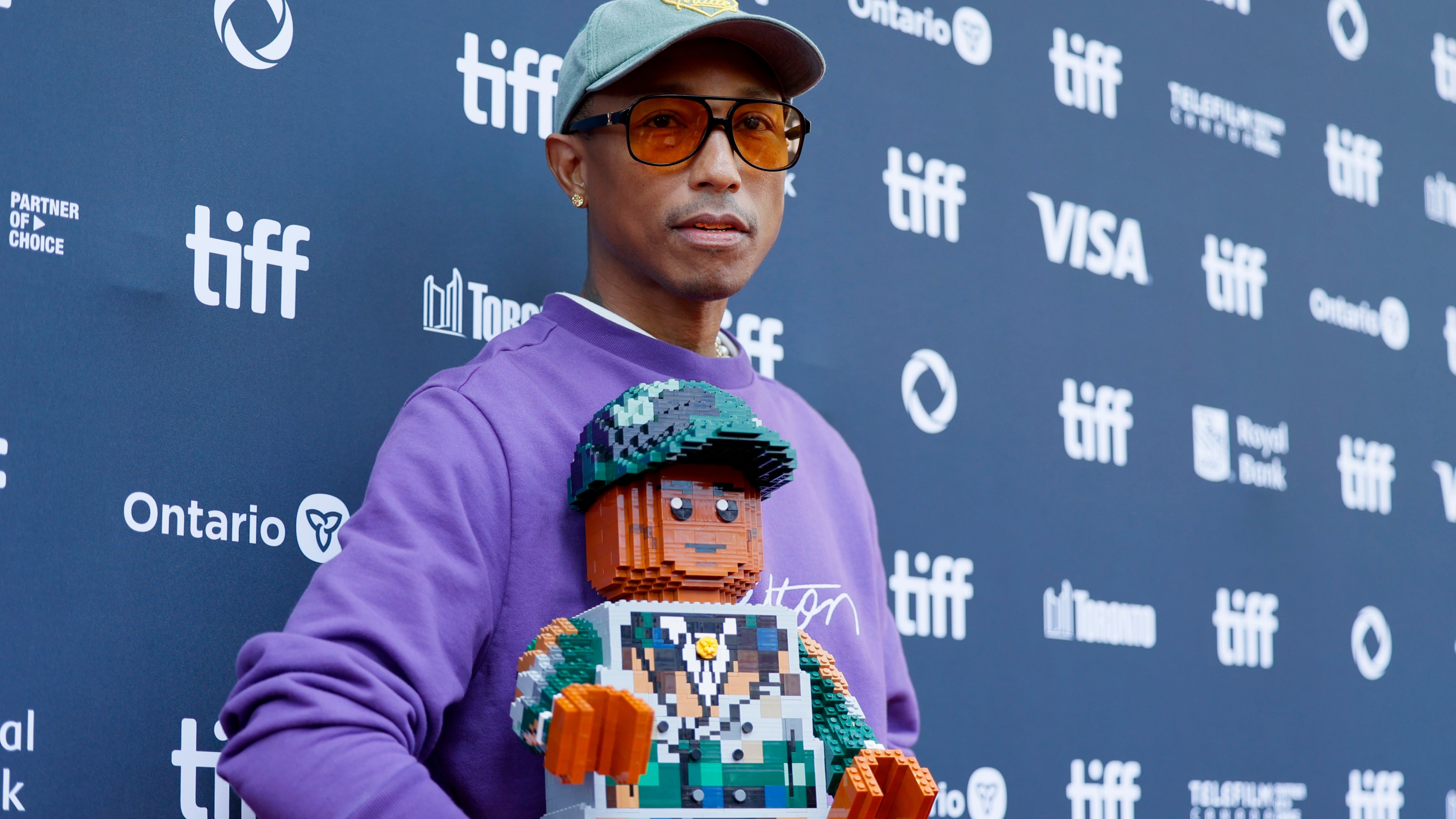 Pharrell Williams attends the premiere of 'Piece by Piece' at the Toronto Film Festival 2024.