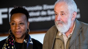 Marianne Jean-Baptiste and Mike Leigh