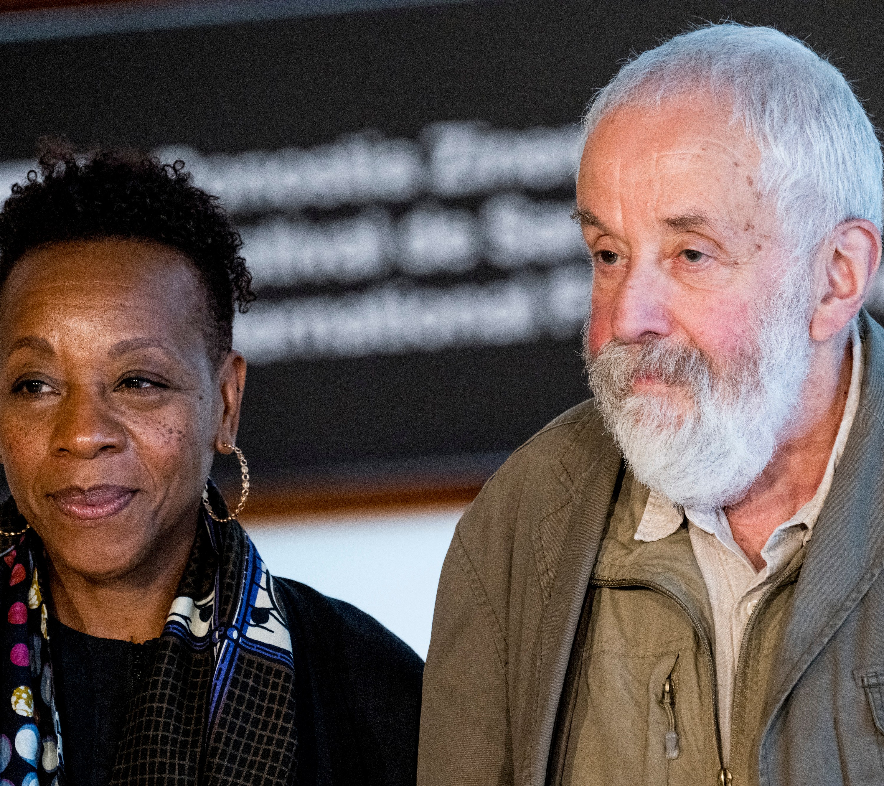 Marianne Jean-Baptiste and Mike Leigh