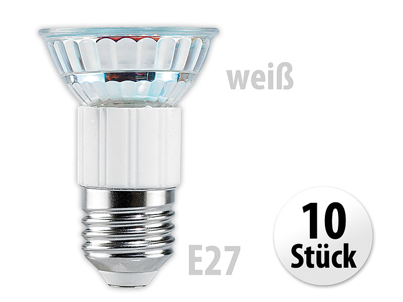 ; LED-Spots GU10 (warmweiß) 