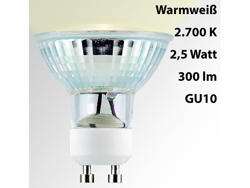 ; LED-Spots GU5.3 (warmweiß) 