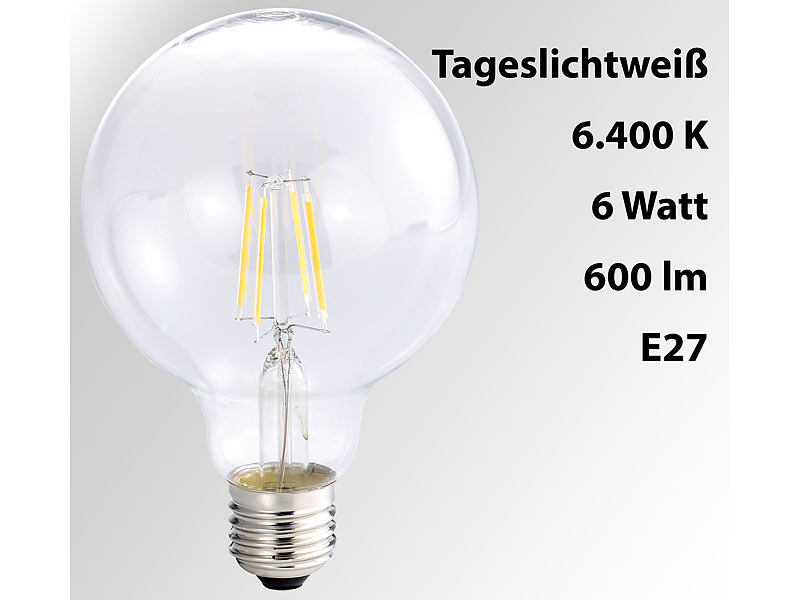 ; Retro-Glühlampen, LED-Filament-GlobesLEDs für E27-Fassungen Retro-Glühlampen, LED-Filament-GlobesLEDs für E27-Fassungen 