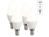 Luminea LED Birnen E14, LED-Leuchtmittel Kerzen E14